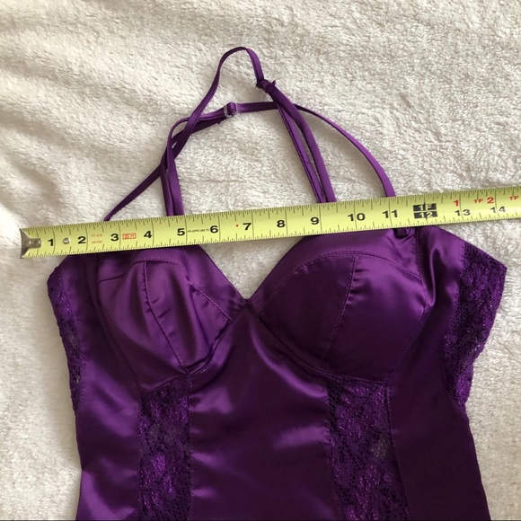 SEXY Purple Mini Dress 💜 Side Lace Detail - Picture 4 of 6